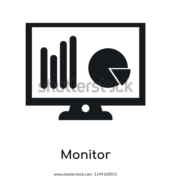 Monitor icon vector\
isolated on white background for your web and mobile app design,\
Monitor logo concept