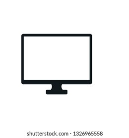 Monitor icon vector logo template