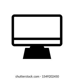 Monitor icon vector on white background
