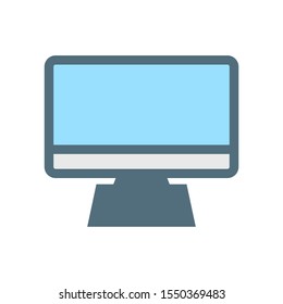 Monitor icon vector on white background