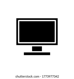 Monitor icon vector on white background