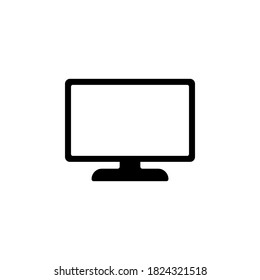 Monitor icon vector on white background