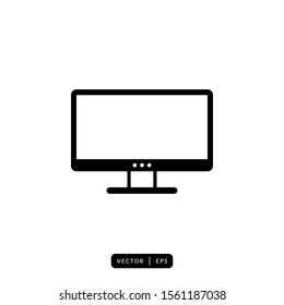 Monitor Icon Vector - Sign or Symbol