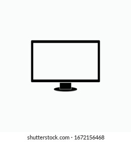 Symbol für die Vektorillustration des Monitors einzeln