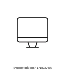 monitor icon vector sign symbol isolated
