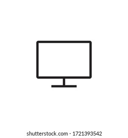 Vektorsymbol des Monitors einzeln