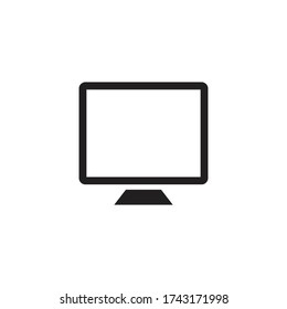 monitor icon vector sign symbol isolated