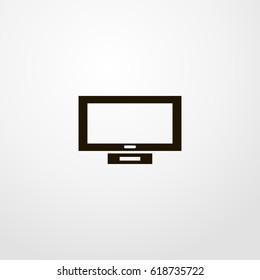 monitor icon. vector sign symbol on white background