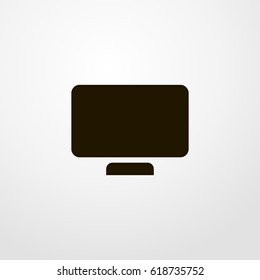 monitor icon. vector sign symbol on white background