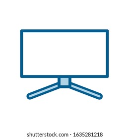 Monitor icon vector style design template