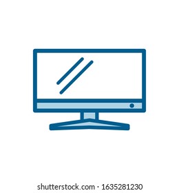 Monitor icon vector style design template