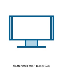 Monitor icon vector style design template