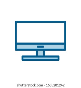 Monitor icon vector style design template
