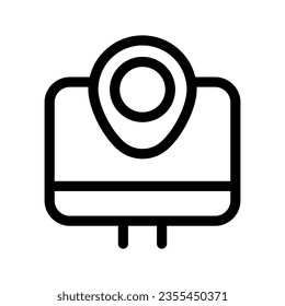 Design-Illustration des Vektorsymbol-Monitors