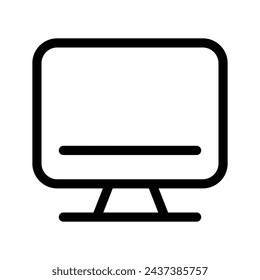 Monitor Icon Vector Symbol Design Illustration