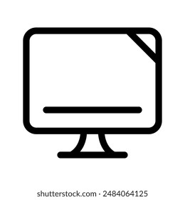 Monitor Icon Vector Symbol Design Illustration