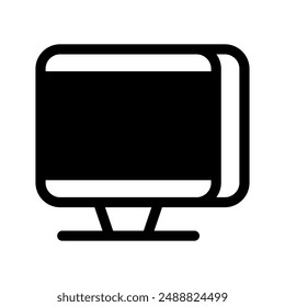 Monitor Icon Vector Symbol Design Illustration