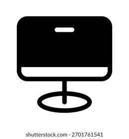 Ilustración de diseño de símbolo de Vector de icono de monitor