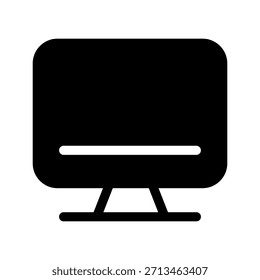 Ilustración de diseño de símbolo de Vector de icono de monitor