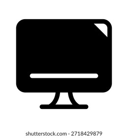 Vektorsymbol-Entwurfsgrafik des Monitors