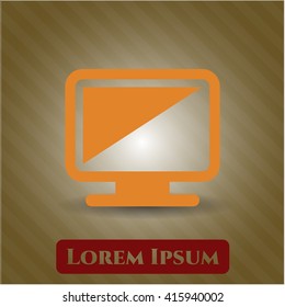 monitor icon vector symbol flat eps jpg app web concept website