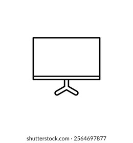 monitor icon vector symbol isolated