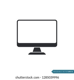 monitor icon vector template