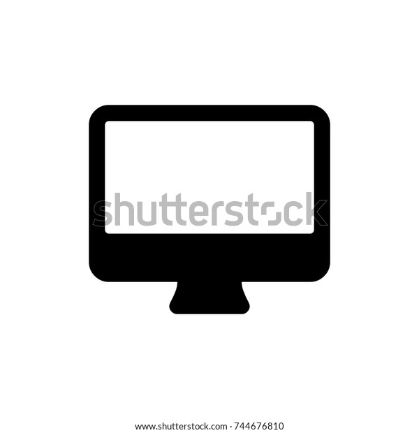 monitor icon, monitor icon vector, in trendy\
flat style isolated on white background. monitor icon image,\
monitor icon\
illustration