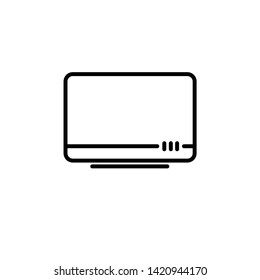 Monitor Icon Vectors Illustration Temp;ate