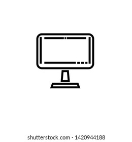 Monitor Icon Vectors Illustration Temp;ate