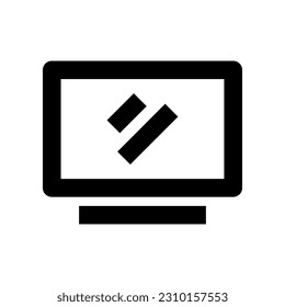 Monitor-Symbol für Ihr Website-Design, Logo, App, Benutzeroberfläche.