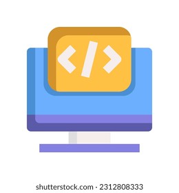 monitor icon for your website, mobile, presentation, and logo design.