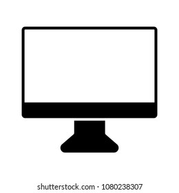 Monitor icon,web icon, technological icons for use in design, isolated on white background