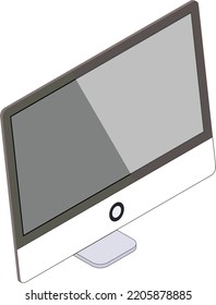la ilustración de monitor se puede utilizar como icono