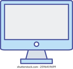 Monitor  illustration with isolated background 