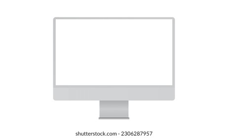 monitor imac style for PC on transparent background