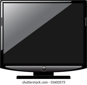 monitor isolalted on white. Own design