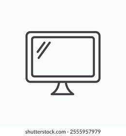 Monitor isolated icon. vector illustration.