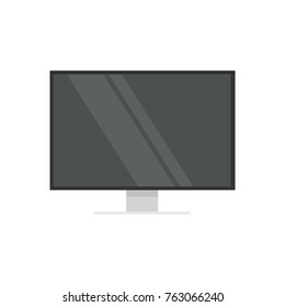 Monitor, isolated on white background. Template for your design, web site, development app