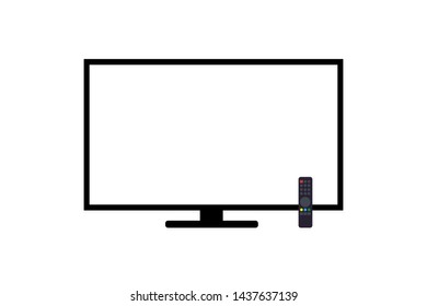 monitor isolated on white - Vector