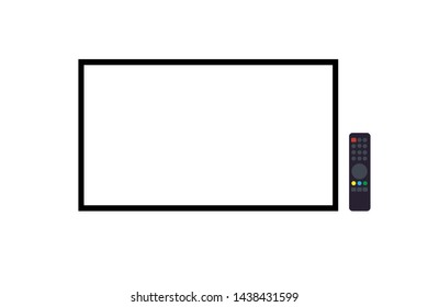monitor isolated on white - Vector
