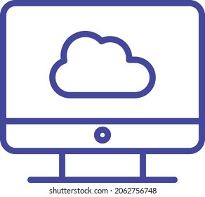 Monitor Isolated Vector icon which can easily modify or edit

