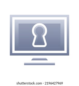 elemento icono de plantilla de diseño de gradiente de logotipo de teclado