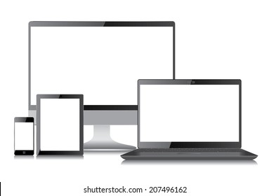 Monitor, laptop, tablet pc and mobile phone