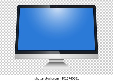 Monitor, LCD isolated on a white background - vector stock.