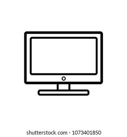 monitor - led icon vector