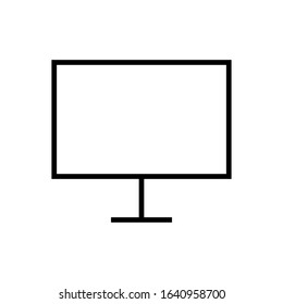 monitor line art vector icon - ui icon vector