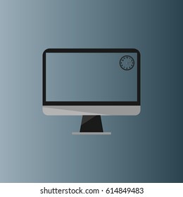 monitor line  icon