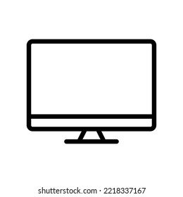 Monitor line icon illustration. icon illustration related to electronic, technology. Simple vector design editable. Pixel perfect at 32 x 32