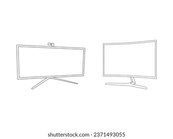 Zeilensymbole anzeigen Veranschaulicht die Vektorgrafik des Rahmentaktes. Vektorlinezeichen, Symbol, Logo für mobiles Konzept und Webdesign. Symbol für die Website des Ladens von Haushaltsgeräten. eps10